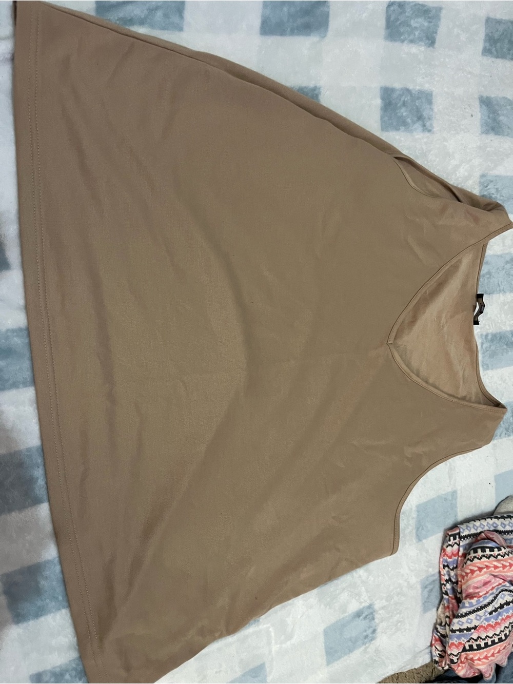 NYDJ Relaxed Scoop Neck Tank Top in Taupe Brown